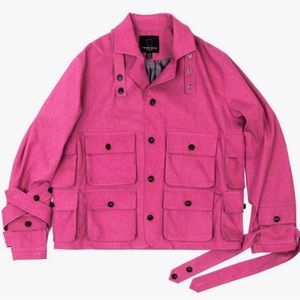 Fried Rice NYC brand #PINK #CARGO JACKET .                 NEVER WORN